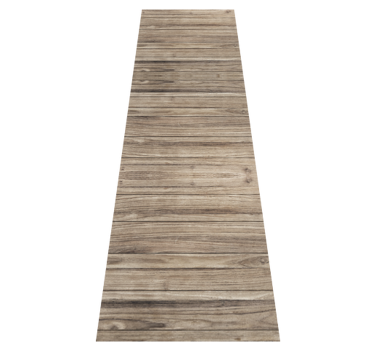 Tapis vinyle chambre planches en bois rustiques grises - TenStickers