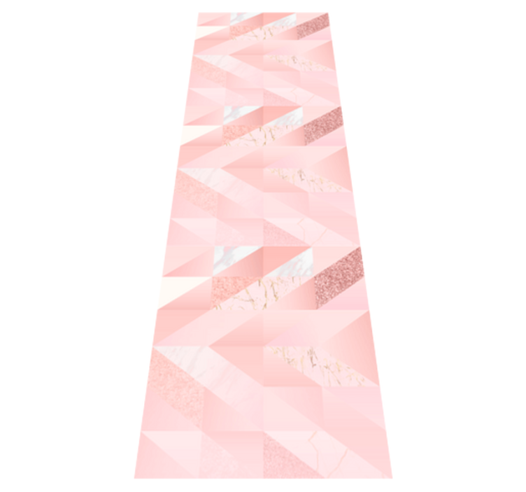 Tapis vinyle chambre fond géométrique rose girly - TenStickers