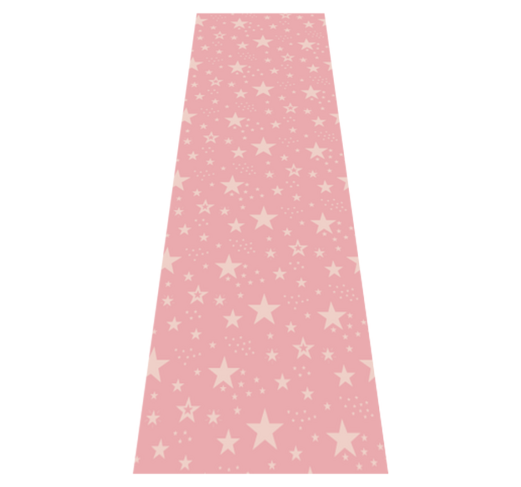 Tapis vinyle chambre étoiles roses claires sur rose foncé - TenStickers