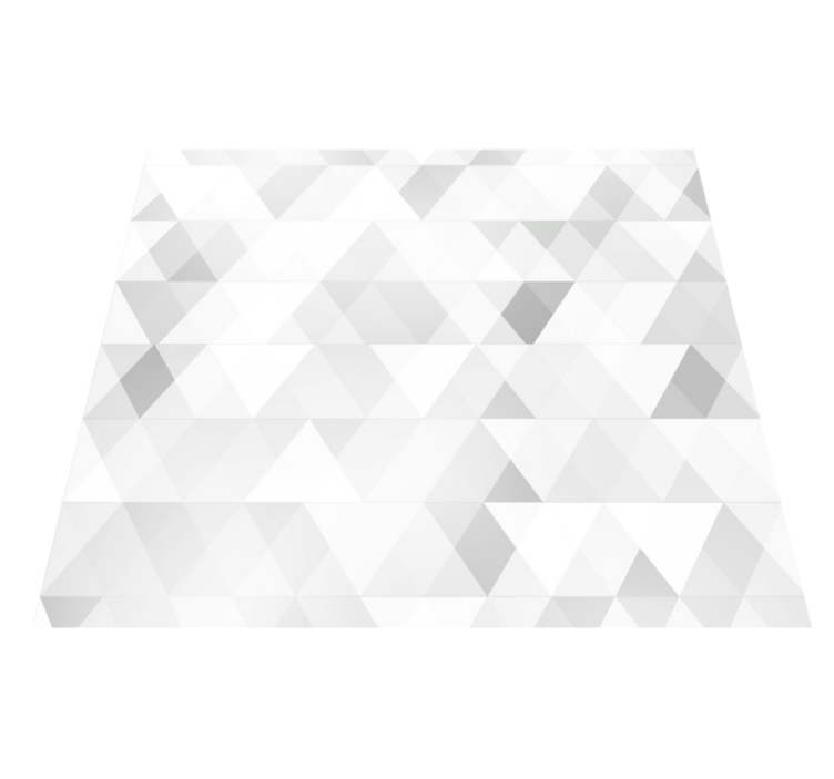 Tapis vinyle chambre triangles géométriques gris - TenStickers