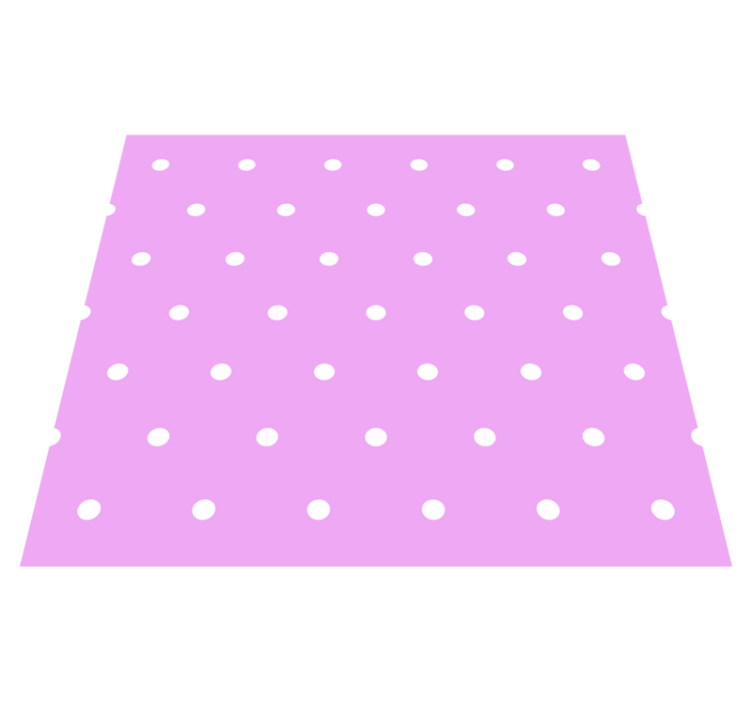 Tapis vinyle chambre pois réguliers sur fond rose - TenStickers