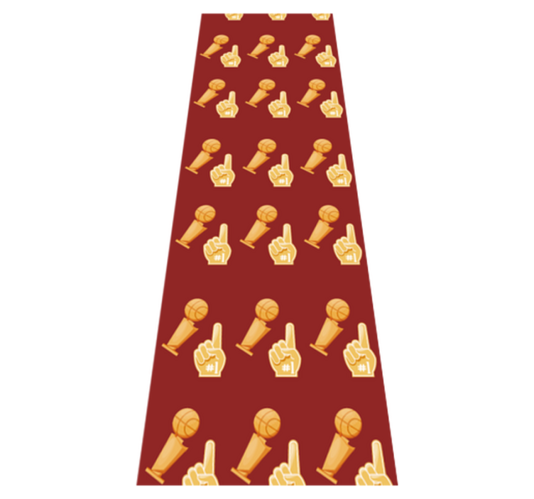 Tapis vinyle chambre motif jeu de basketball - TenStickers