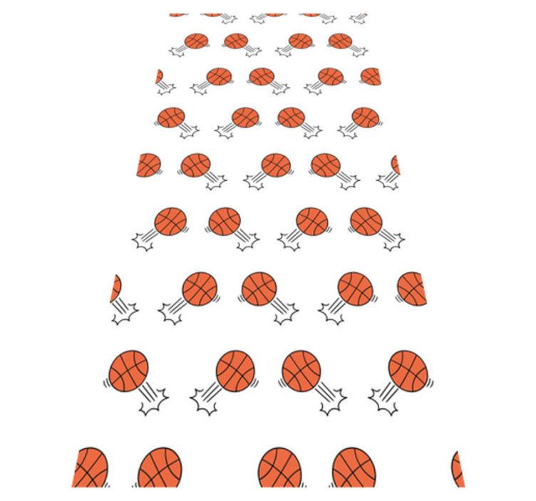 Tapis vinyle chambre arrière-plan de ballons de basket - TenStickers
