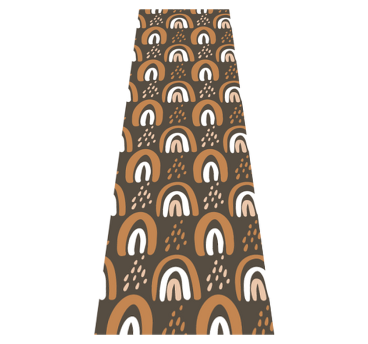 Tapis vinyle chambre motif arcs-en-ciel avec pluie - TenStickers