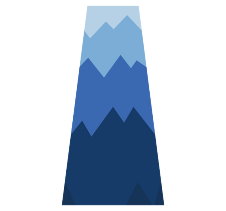 Tapis vinyle chambre range-couette blanc et bleu - TenStickers