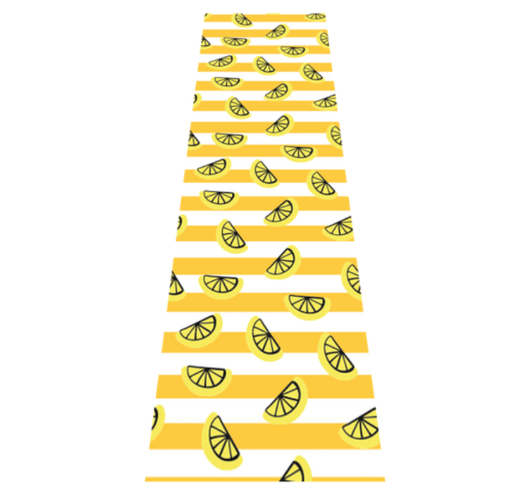 Tapis vinyle chambre design symboles de citron - TenStickers