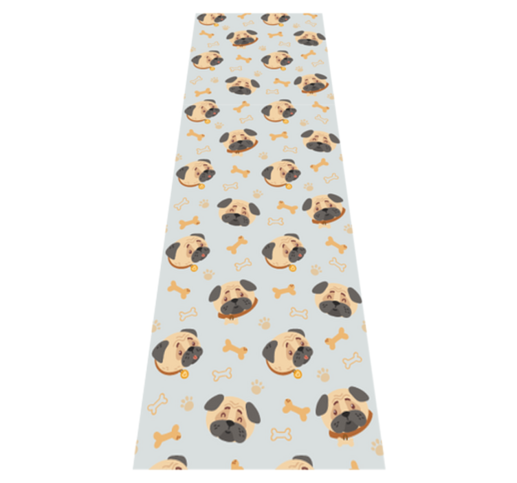 Tapis vinyle chambre motif chiots bulldog anglais - TenStickers