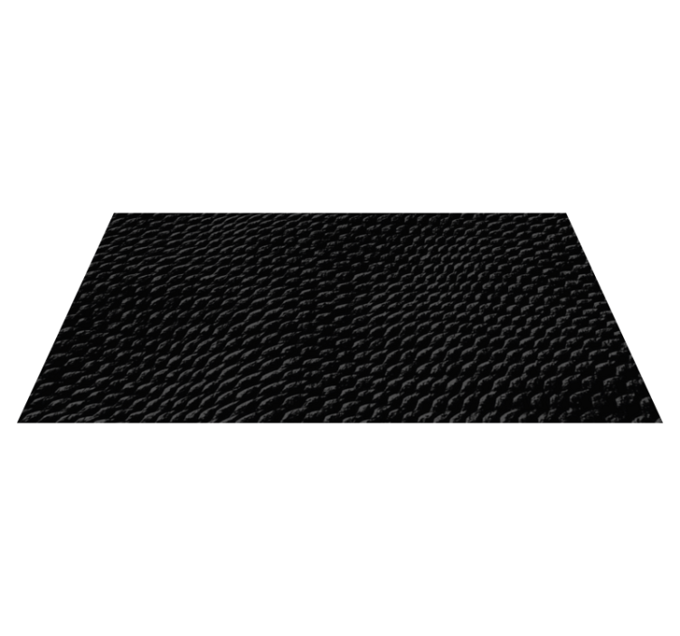 Tapis vinyle animal print peau de serpent noir - TenStickers