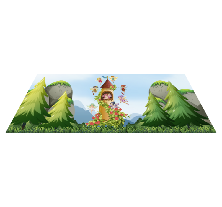 Tapis vinyle pour enfants enchanted Forest Play Area - TenStickers