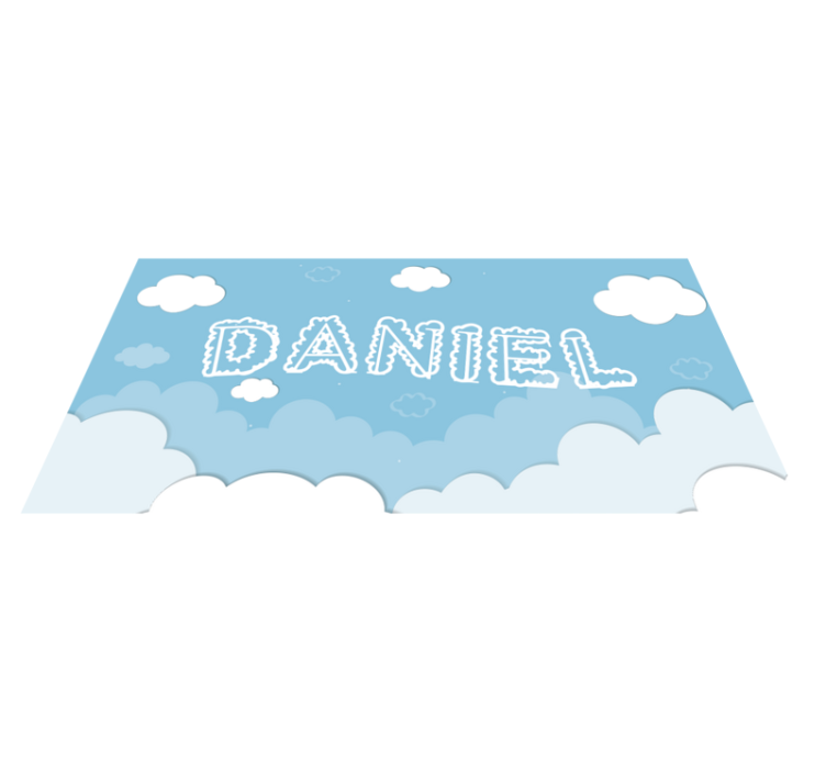 Tapis vinyle chambre personnalisation du ciel nuageux - TenStickers