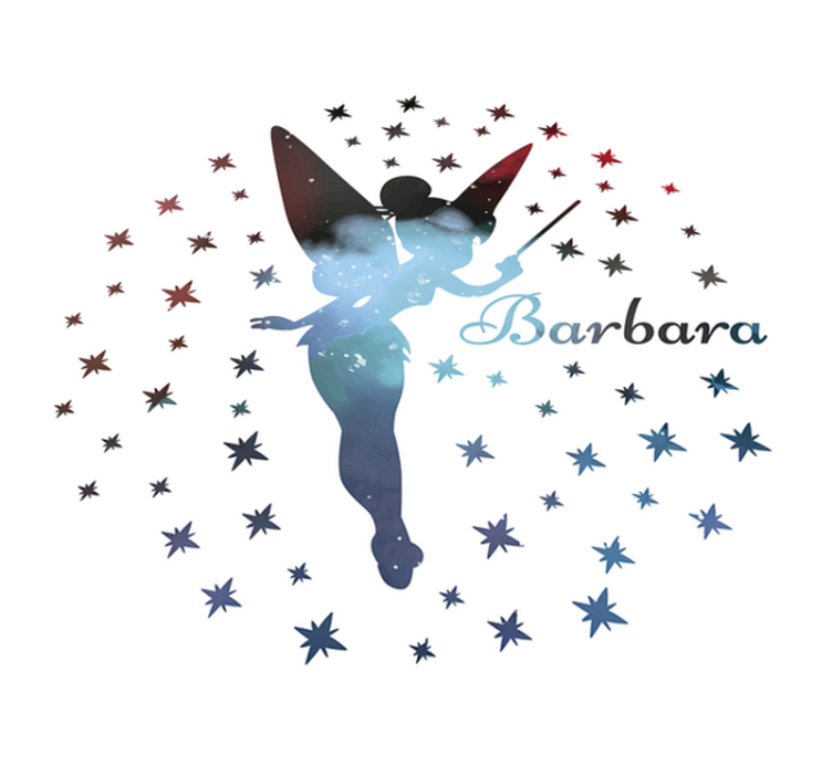 Tapis vinyle fée avec nom - TenStickers