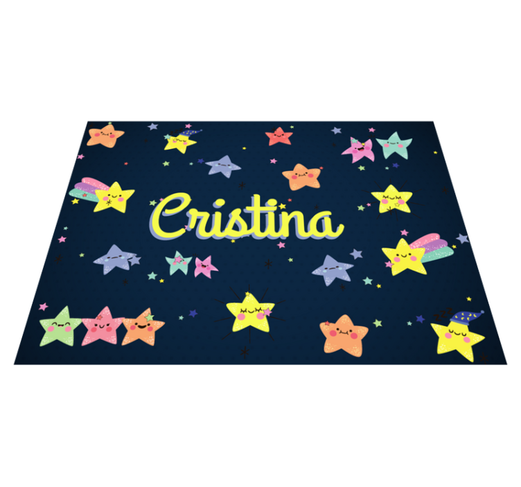 Tapis vinyles personnalisable étoilé personnalisé - TenStickers