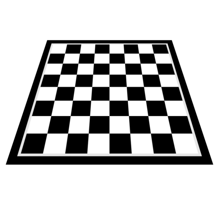 Superbe tapis vinyle jeu d'échecs - TenStickers