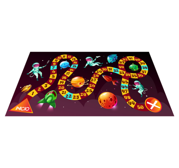 Tapis vinyle jeux jeu d'aventure spatiale - TenStickers