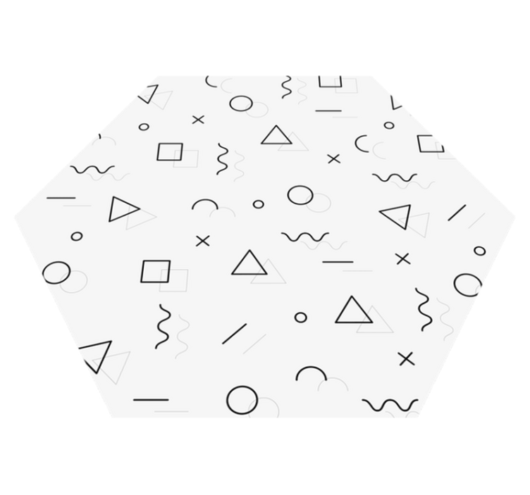 Tapis vinyle géométrique géométrie abstraite - TenStickers