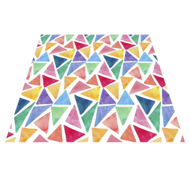 Tapis vinyle mosaïque triangles pastel - TenStickers