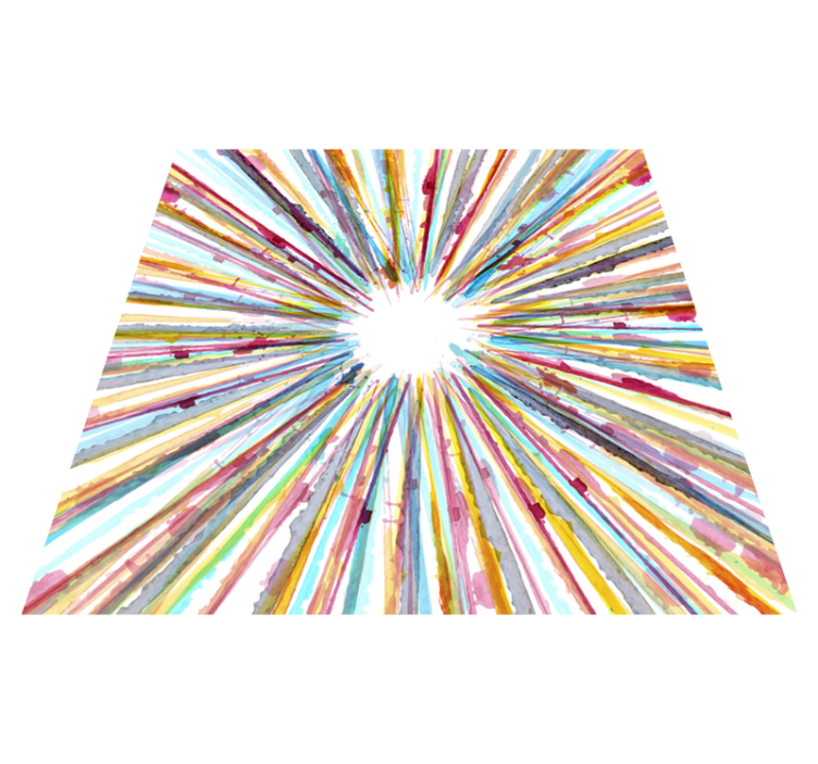 Tapis de vinyle rayé aquarelle - TenStickers