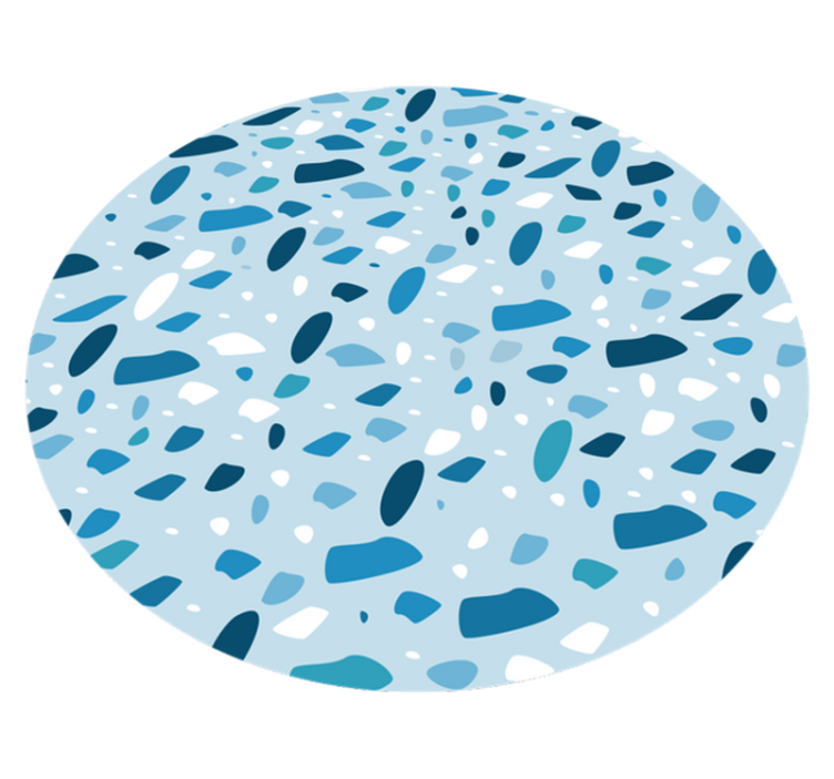 Tapis vinyle rayures motif tacheté - TenStickers