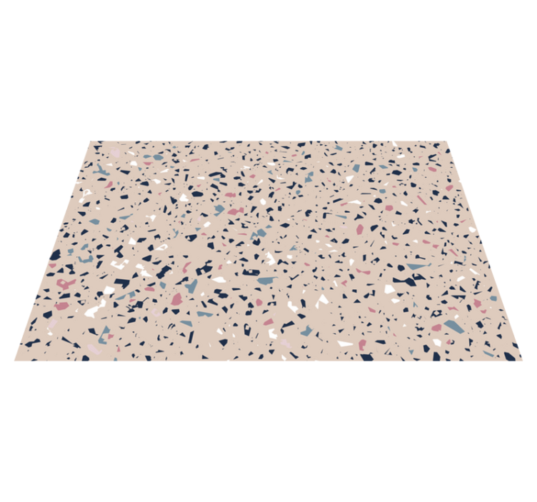 Fabuleux tapis en vinyle texture pierre terrazzo - TenStickers
