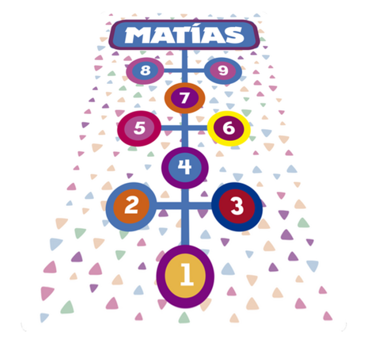 Tapis vinyle personnalisé marelle personnalisée - TenStickers