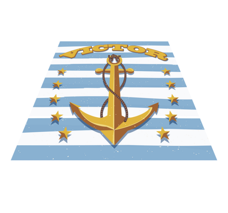 Tapis vinyle personnalisé nautique - TenStickers