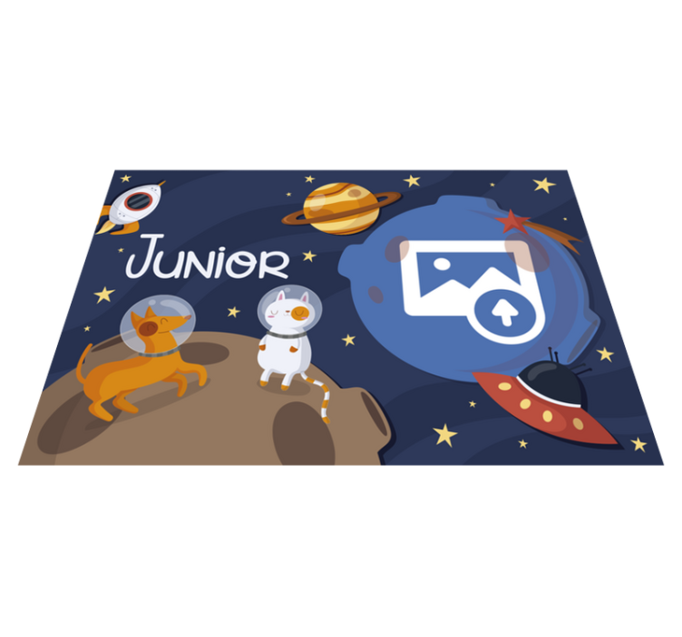 Tapis vinyle personnalisé sur le thème de l'espace - TenStickers