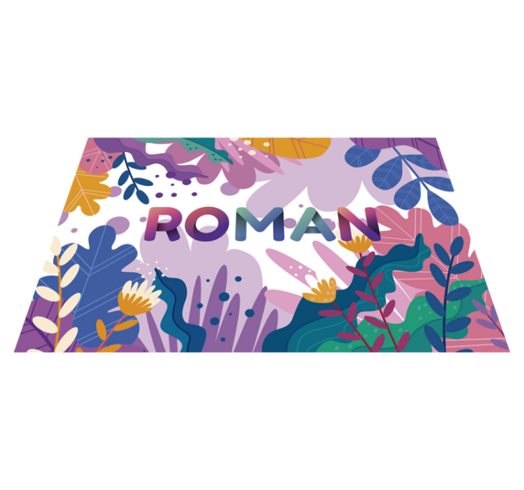 Tapis vinyles personnalisable botanique personnalisé - TenStickers