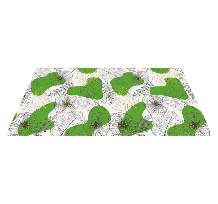 Tapis vinyle plantes monstre tropical - TenStickers