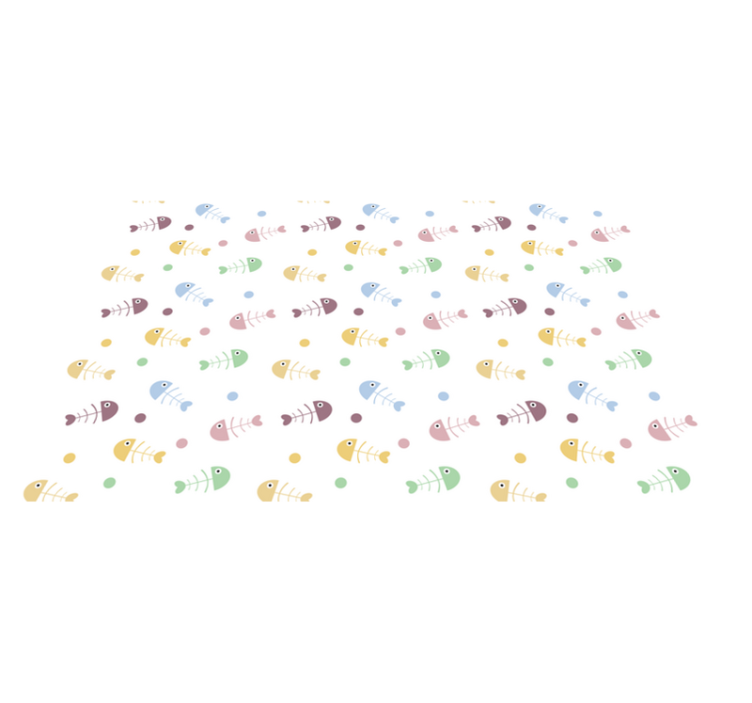 Tapis vinyle pour enfants illustration de poisson coloré - TenStickers