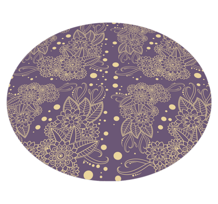 Tapis vinyle mandala motif élégance - TenStickers