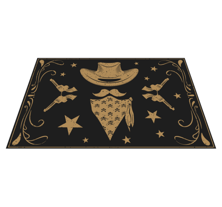 Tapis vinyle pour enfants thème cow-boy - TenStickers