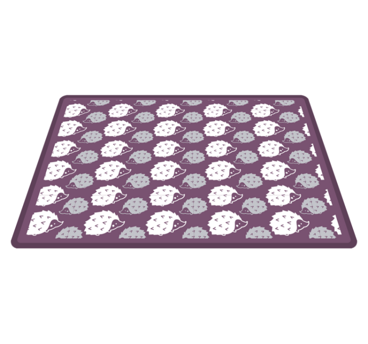 Tapis vinyle pour enfants hérissons de dessins animés - TenStickers