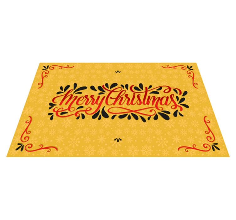 Tapis vinyle noël salutations festives - TenStickers
