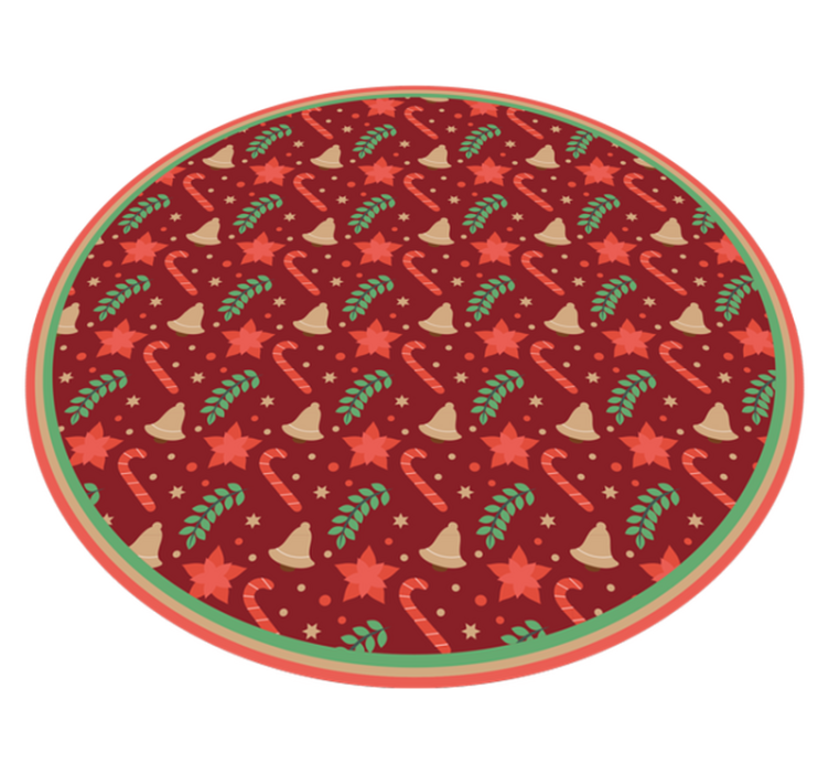Tapis vinyle noël motif de vacances festives - TenStickers