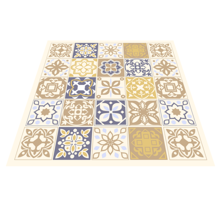 Tapis vinyle cuisine carreaux de ciment espagnol - TenStickers