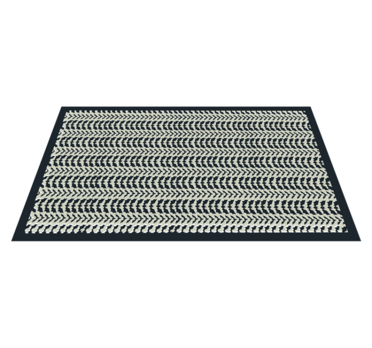 Tapis vinyle rayures complexité des chevrons - TenStickers