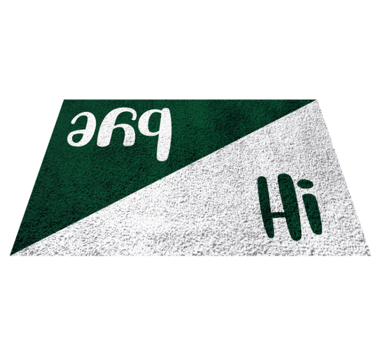 Tapis vinyle citation salutations prahs - TenStickers