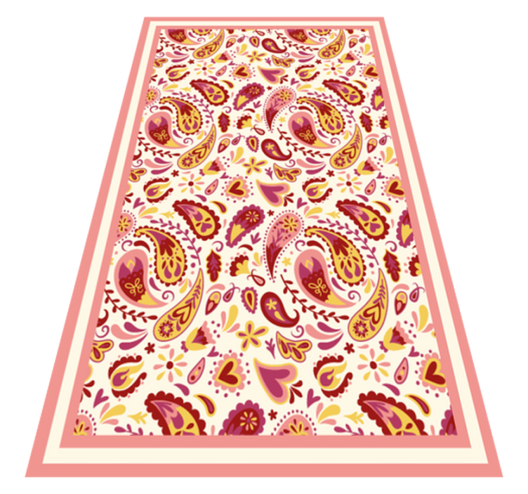 Tapis vinyle texture tissu cachemire - TenStickers