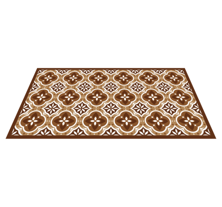 Tapis lino cuisine carreaux colibri - TenStickers