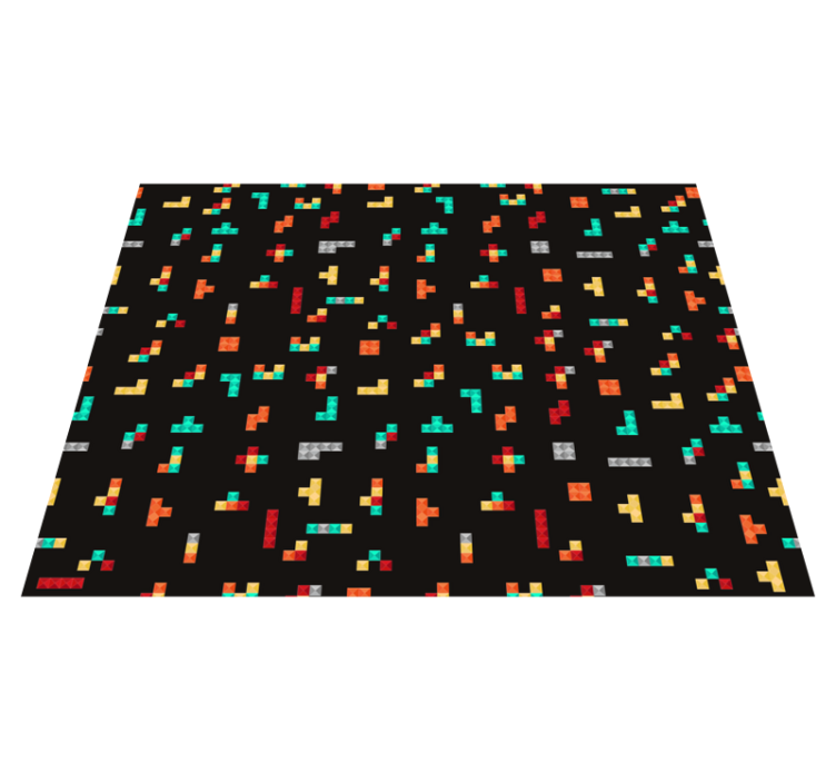 Tapis vinyle jeux thème tétris - TenStickers