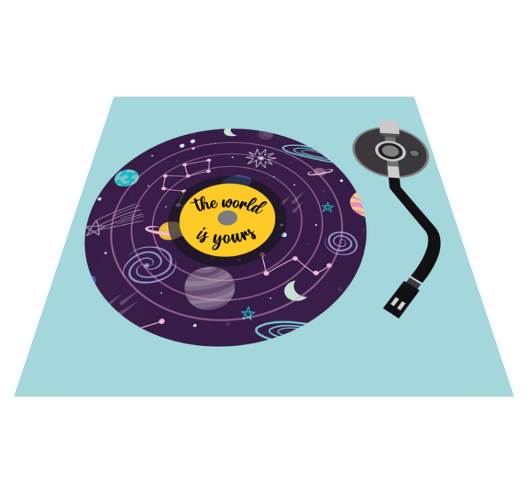 Tapis vinyle pour enfants thème de l'exploration du monde - TenStickers