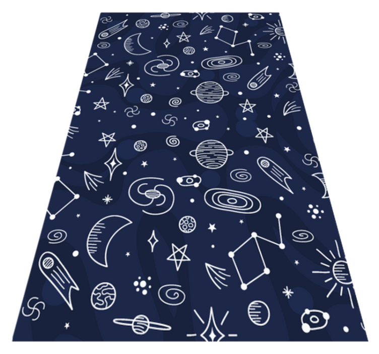 Tapis vinyle autres tapis espace à thème cosmique - TenStickers
