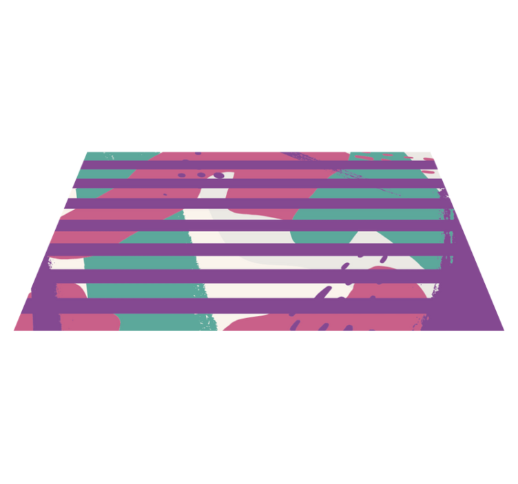 Tapis vinyle rayures motif rayé - TenStickers