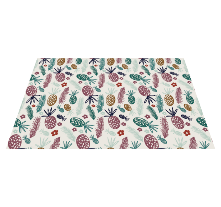 Tapis vinyle plantes motif de fruits tropicaux - TenStickers