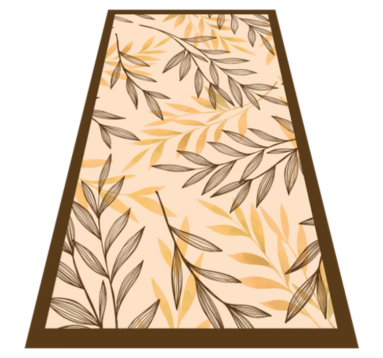Tapis vinyle plantes motif de feuillage d'automne - TenStickers