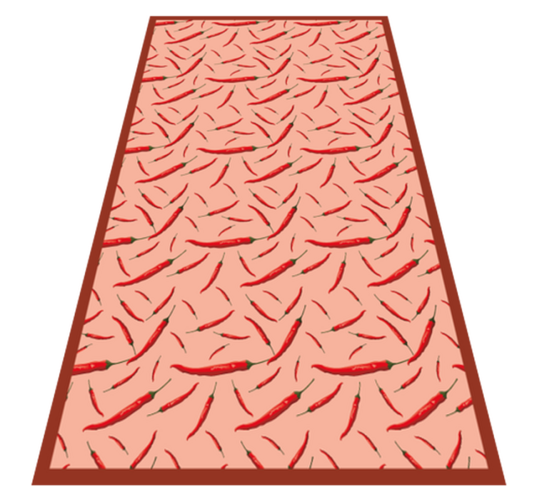 Tapis vinyle cuisine motif de piment - TenStickers