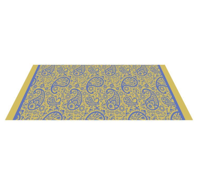 Tapis vinyle chambre tourbillons de cachemire - TenStickers