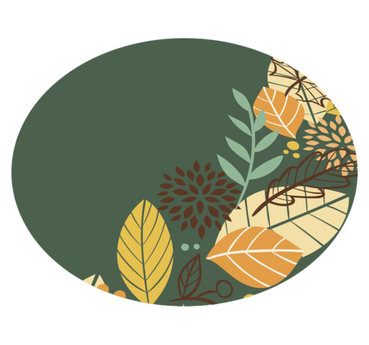 tapis vinyle salon Feuilles d'automne - TenStickers