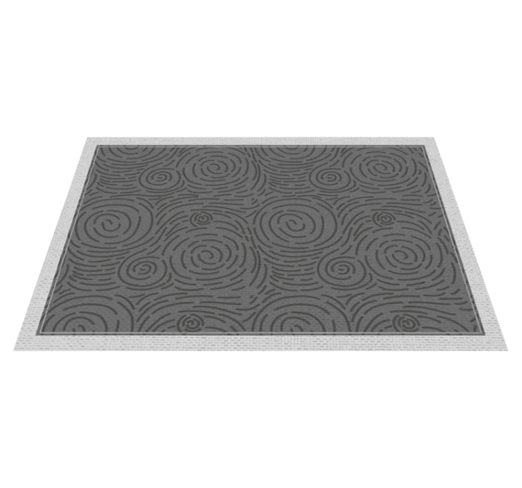 Tapis vinyle texture motifs tourbillonnants - TenStickers
