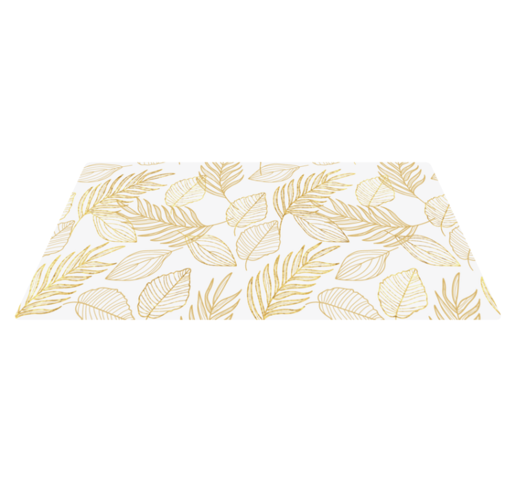 Tapis vinyle plantes illustration de motif de feuille - TenStickers